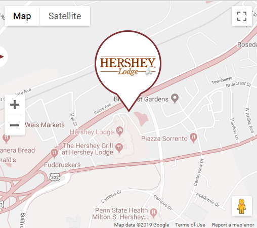 Hershey Lodge map
