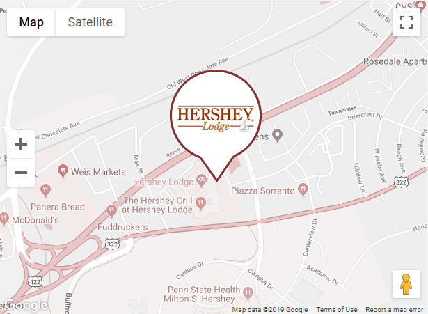 Hershey Lodge map