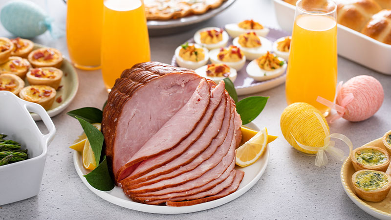 Family with Hershey Bar character